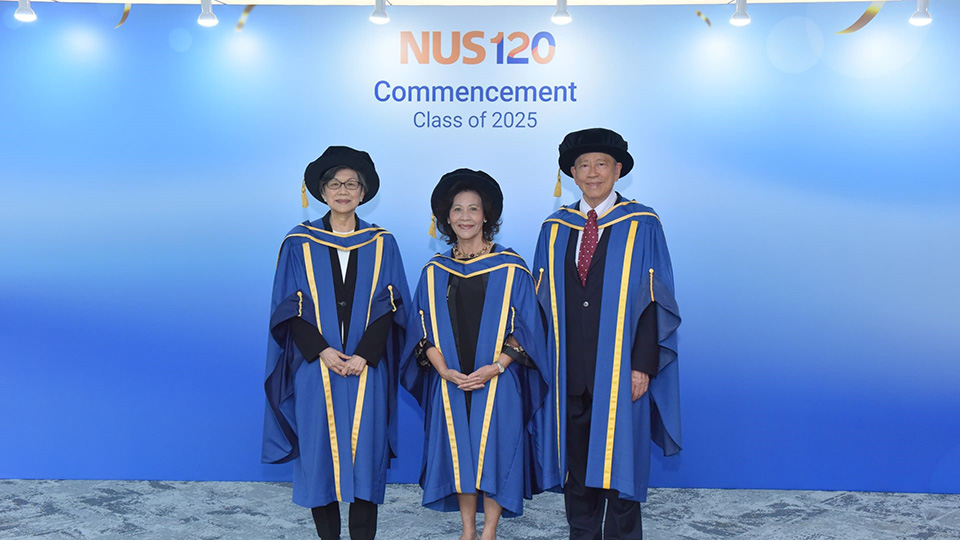 Commencement 2025: Three honorary degrees conferred as NUS celebrates achievements of graduating class